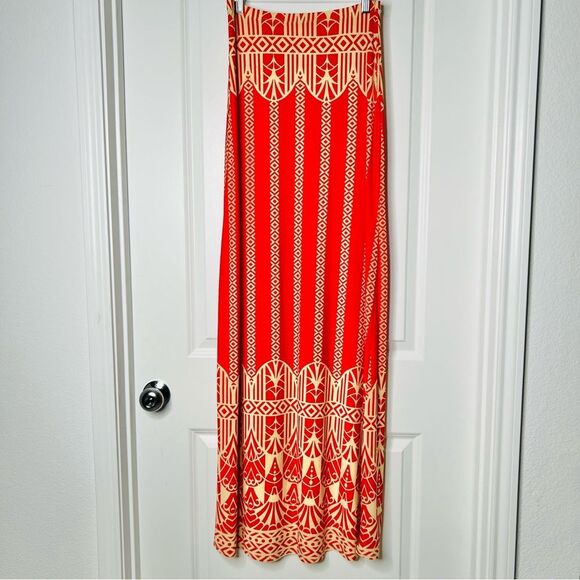 Fantastic Fawn Women's Strapless Maxi Dress in Size Large Boho Made in USA - Picture 2 of 6